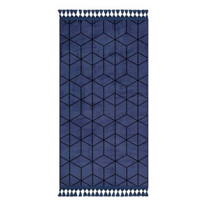 Modrý pratelný koberec 120x80 cm - Vitaus