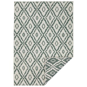Zeleno-bílý venkovní koberec Bougari Rio, 120 x 170 cm
