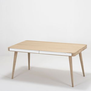 Jídelní stůl z dubového dřeva Gazzda Ena Two, 160 x 90 x 75 cm