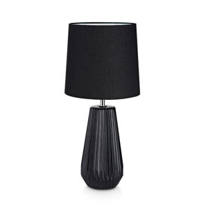 Černá stolní lampa Markslöjd Nicci, ø 19 cm