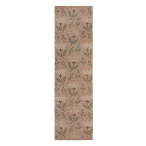 Ručně tkaný běhoun s příměsí juty v přírodní barvě 60x230 cm Arriana – Flair Rugs