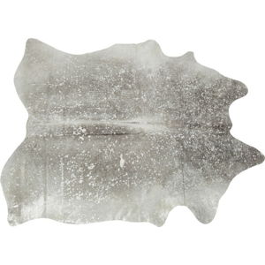 Šedý koberec z hovězí kůže Kare Design Hide, 215 x 180 cm