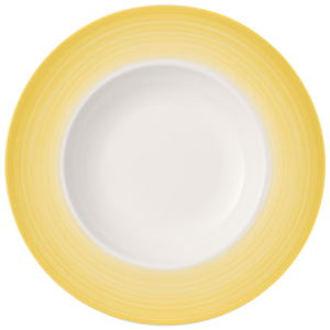 Bílo-žlutý hluboký talíř z porcelánu Villeroy & Boch Colourful Life, 30 cm