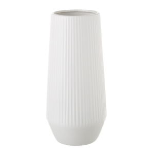 Bílá keramická váza Unimasa, 14,5 x 30 cm