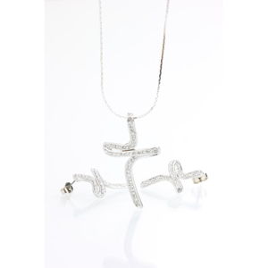 Set náhrdelníku a náušnic s krystaly Swarovski Elements Laura Bruni Teddy