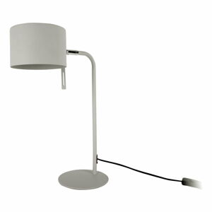 Šedá stolní lampa Leitmotiv Shell, výška 45 cm