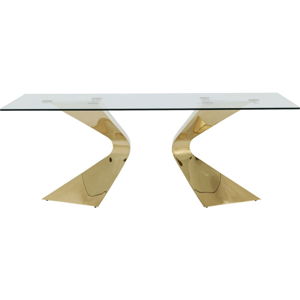 Jídelní stůl s nohami ve zlaté barvě Kare Design Gloria