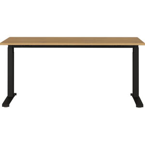 Pracovní stůl s deskou v dubovém dekoru 80x160 cm Agenda – Germania