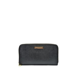 Černá kožená peněženka Luisa Vannini Milia