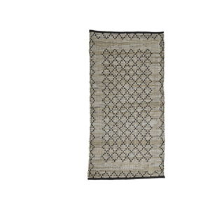 Šedý kožený koberec Simla, 170 x 130 cm