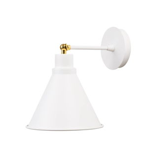 Bílá nástěnná lampa Cone Drop