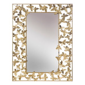Nástěnné zrcadlo ve zlaté barvě Mauro Ferretti Butterfly Glam, 85 x 110 cm
