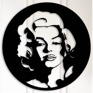 Černá nástěnná dekorace Marilyn