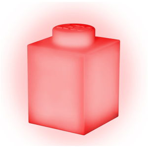 Červené silikonové noční světýlko LEGO® Classic Brick