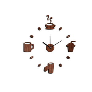 Nástěnné nalepovací hodiny Mauro Ferretti Coffee, ⌀ 60 cm