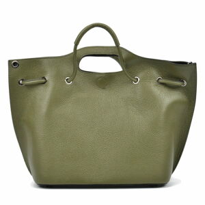 Světle zelená kožená kabelka Mangotti Bags