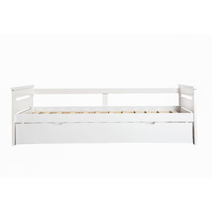 Bílá rozkládací postel Marckeric Romantica, 90 x 190 cm