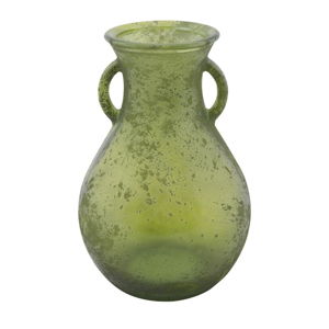 Zelená váza z recyklovaného skla Mauro Ferretti Anfora, ⌀ 15 cm