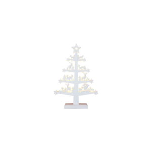 Bílá LED světelná dekorace Best Season Fauna Tree, výška 47 cm