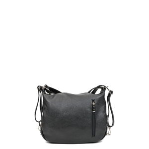 Černá kožená kabelka Mangotti Bags Florencia