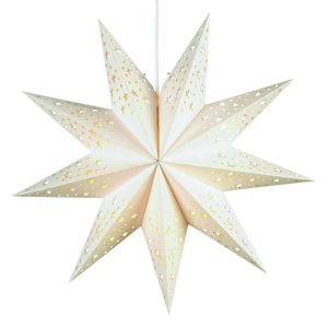 Bílá světelná dekorace s vánočním motivem ø 45 cm Solvalla – Markslöjd