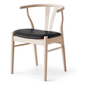 Černá/přírodní kožená jídelní židle Freja – Hammel Furniture