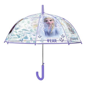 Transparentní dětský deštník odolný vůči větru Ambiance Queen Of Snow, ⌀ 74 cm