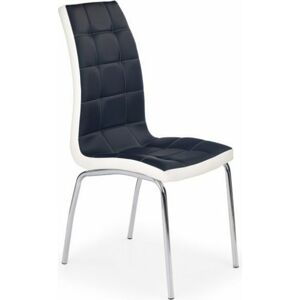 Halmar Jídelní židle K186 černobílá