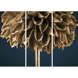 Obraz Styler Glasspik Gold Flower, 30 x 80 cm