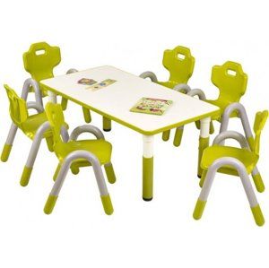 Halmar Dětský stoleček Simba obdélník - zelený