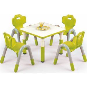 Halmar Dětský stoleček Simba čtverec - zelený