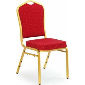 Halmar Jednací židle K66 Zelená/zlatá