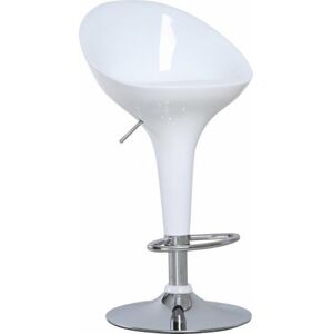 Tempo Kondela Barová židle ALBA NOVA - chrom / bílá + kupón KONDELA10 na okamžitou slevu 3% (kupón uplatníte v košíku)