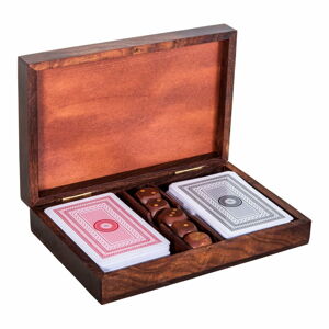 Set karet a kostek v dřevěném kufříku Antic Line