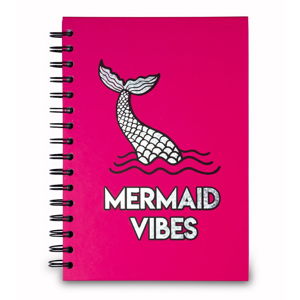 Růžový zápisník Tri-Coastal Design Mermaid Dreams, 120 stránek