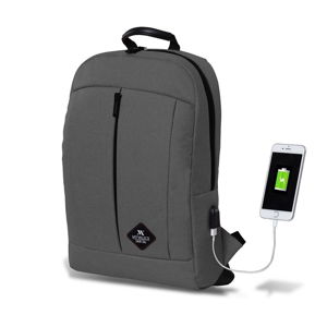 Šedý batoh s USB portem My Valice GALAXY Smart Bag