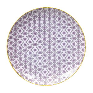 Fialový porcelánový talíř Tokyo Design Studio Star, ⌀ 25,7 cm
