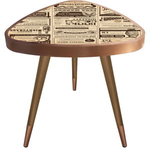 Příruční stolek Maresso Newspaper Triangle, 45 x 45 cm