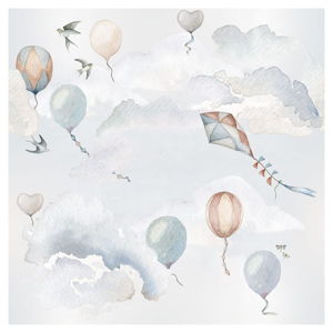 Sada nástěnných samolepek Dekornik Balloons Fairytale