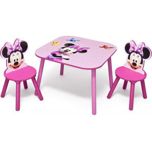Forclaire Dětský stůl s židlemi myška Minnie II