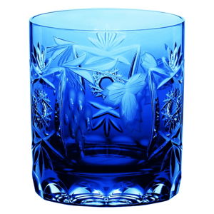 Modrá sklenice na whisky z křišťálového skla Nachtmann Traube Whisky Tumbler Cobalt Blue, 250 ml