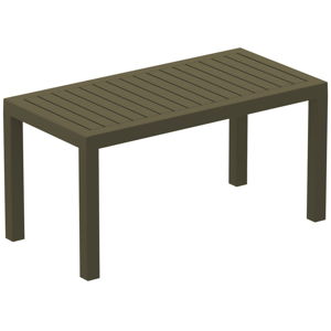 Hnědý zahradní konferenční stolek Resol Click-Clack, 90 x 45 cm