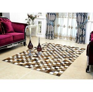 Tempo Kondela Luxusní koberec KOŽA typ3 144x200 - typ patchworku + kupón KONDELA10 na okamžitou slevu 10% (kupón uplatníte v košíku)