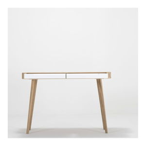 Konzolový stolek z dubového dřeva Gazzda Ena, 110 x 42 x 75 cm