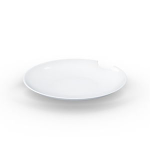 Sada 2 bílých hlubokých talířů z porcelánu 58products, ø 24 cm