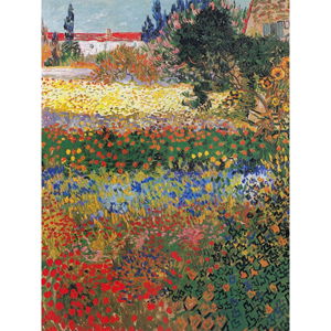 Reprodukce obrazu Vincenta van Gogha - Flower garden, 40 x 30 cm