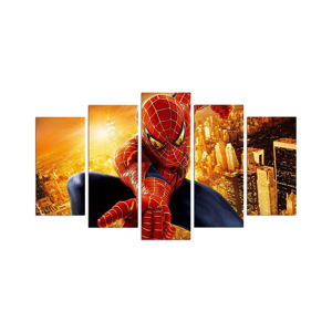 5dílný obraz Spider Man