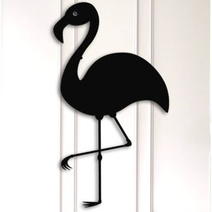 Černá nástěnná dekorace Flamingo