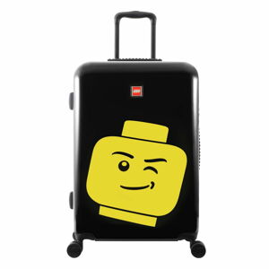 Černý kufr na kolečkách LEGO® Luggage Minifigure Head 24"
