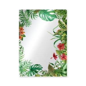Nástěnné zrcadlo Surdic Espejo Decorado Tropical Monstera Frame, 50 x 70 cm